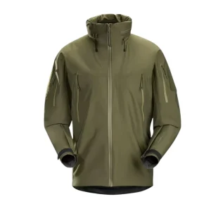 Men’s Waterproof Solid Woven Nylon Jacket for Casual Outdoor Activities Breathable Thin Stand Zipper Windproof Rainproof