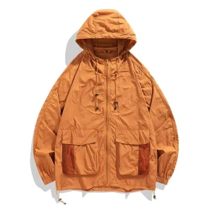 Men’s Waterproof Windbreaker Jacket Outdoor Sportswear Manufacturer Light Weight Golf Rain Jacket