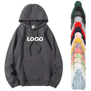 Men’s Winter Custom Printed Pullover Hooded Sweatshirts Plain Knitted Winter Hoodies Your Brand Printed