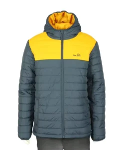 Men’s Winter Insulated Plus Size Bomber Jacket Woven Nylon & Fabric Padded Decorative Parkas for Outdoor Warm Outerwear