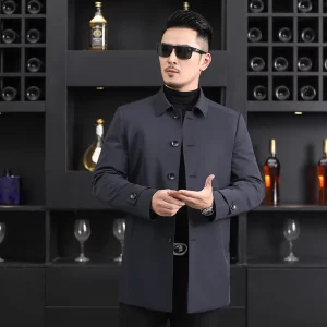 Men’s Winter Jacket Long Thicken Warm 90% White Duck Coat Waterproof Casual Style Zipper Hooded Parka Outwear Black Color