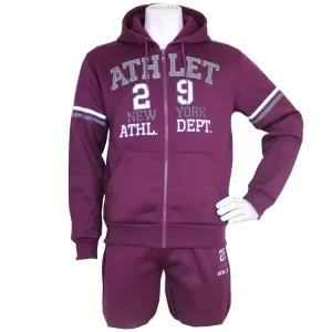 Men’s Winter Jogging Tracksuit Full Zip Hoodie with Elastic Waist Closure Men’s Sportswear