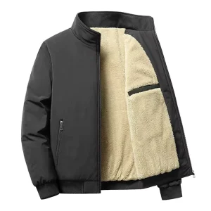 Men’s Winter Outdoor Casual Custom Printed Logo Zipper Knitted Down Filled Waterproof Windproof Cotton Jacket