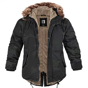 Men’s Winter Parka Fishtail Coat