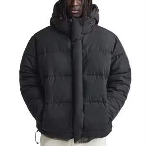 Men’s Winter Puffer Jacket High Collar Down Coat Windbreaker Warm Outdoor Custom Puffer Jacket