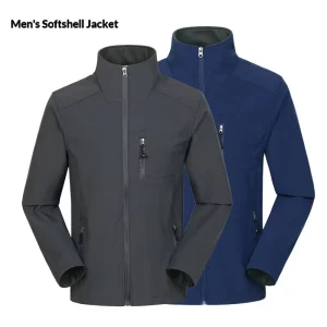 Men’s Winter Sporty Hooded Waterproof Bomber Jacket for Running Fishing Camping