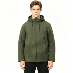 Men’s Winter Waterproof Windproof Fleece Jacket Thick Outdoor Ski Snow Coat 100% Polyester