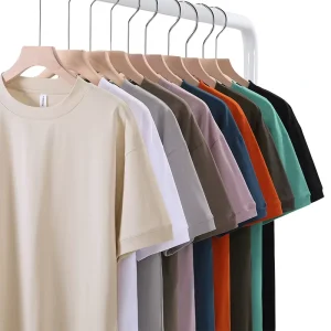 Men’s & Women’s 100% Cotton Custom Printed Embroidery Blank T-shirt 200 Gms Ribbed Round Neck Unisex Oversized Knitted T-shirt