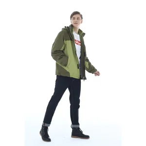 Men’s Women’s 3 in 1 Assault Coat Blouson Turtleneck Collar Windproof Breathable Plus Size Zipper Closure Patchwork Design