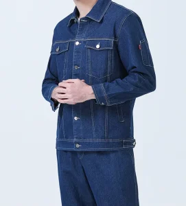 Men’s Work Clothes Spring and Autumn Welder Labor Protection Suit Jeans with High Wear Resistance Safety Clothing