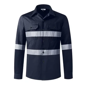 Men’s Work Construction Shirt Hi Vis Fire Resistant Work Suit Reflective Safety Clothing Dust Proof Anti Static Waterproof