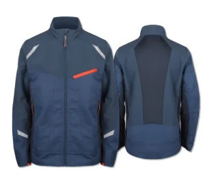 Men’s Workwear Jacket Durable Stand Collar Windproof Breathable Plus Size Quick Dry