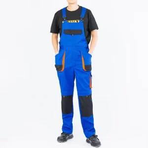 Men’s Workwear Overalls Spring Autumn Multi Pocket Wear Resistant One Piece Mechanic Auto Repair Labor Protection Straight Loose