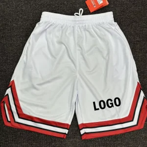 Men’s Zipper Pocket Basketball Shorts Lightweight Quick Drying Mesh Sports Running Shorts