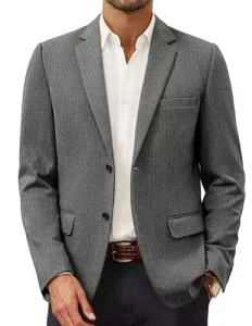 Men’s casual clean fit minimalist blazer leisure suit coat for winter autumn China factory manufacturer Custom OEM support