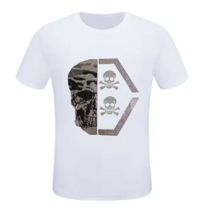 Men’s rhinestone t-shirt comfortable cotton streetwear casual t-shirts