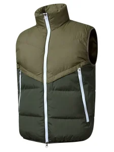 Men’s sleeveless vest autumn and winter casual nylon vest men’s camisole warm vest