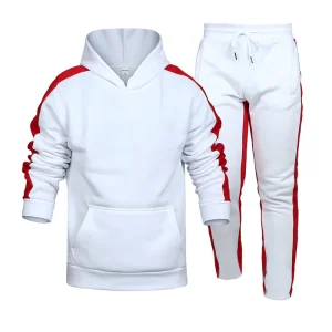 Menswear Autumn and Winter Men’s Suit Fashionable Trendy Hooded Sweatshirt and Casual Long Pants Set