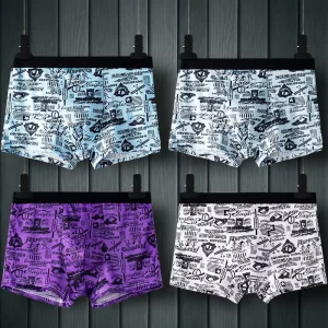 Mid-waist Men’s Briefs Underwear Comfortable Seamless Pants High Elastic Mid-waist Men’s Briefs