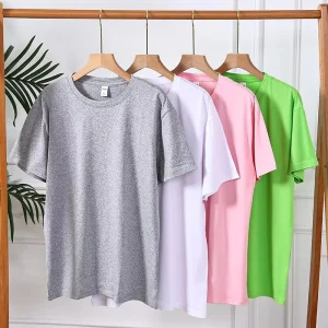Modal Men’s Solid T-shirt Breathable Blank Streetwear Support Custom Own Logo Casual Short Sleeve 190 GSM