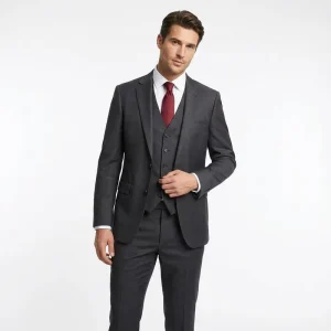 Modern Navy Business 5 Piece Suit Men’s Slim Fit Complete Professional Office Formal Collection