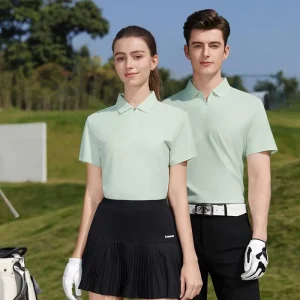 Moisture-Wicking Golf T-Shirts Unisex Men’s Casual Summer Textured Golf Shirt Women’s Tennis Wear for Women Luxury Polo Shirt