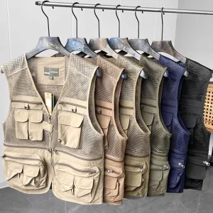 Multifunctional Pocket Tooling Outdoor Vest Fishing Photography Climbing Guy Men’s Multi pocket Safe and Practical Vest