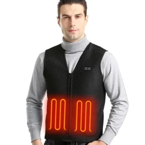 New Arrival Custom Fashion Men’s Vests Running Fishing Sports Sleeveless Cycling Vests Usb Battery Winter Heated Vest