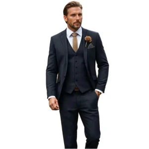 New Arrival Custom Plus Size Single Breasted Tuxedo Wedding Jacket Business Formal Tweed Slim Fit Men’s Suits Blazers Woolen