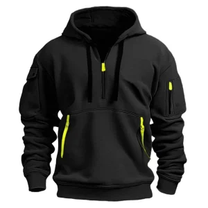 New Arrival Fashion Casual Custom Logo High Quality Zipper up Oversize Men’s Hoodies