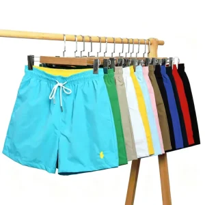 New Arrival Quick Dry Men’s Beach Shorts Breathable Casual Summer Swim Trunks Surfing Vacation Gym Daily Wear 100%