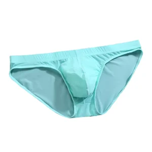 New Briefs Men’s Ice Silk Panties Sexy One-piece Ultra-thin Transparent Ice Wire Briefs Men Spot