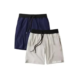 New Design OEM 4 Way Stretch Workout Grey Active Gym Running Shorts Mens Shorts
