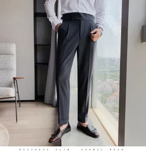 New European and American Men’s Casual Pants Casual Khaki Pants Business Men’s Pants