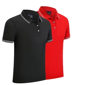 New Fashion Custom Made Men’s for Polo Shirt 100% Polyester Anti Wrinkle Short Length 3D Pattern Embroidered Size 6XL High ODM