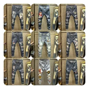 New Fashion High Quality Straight Business Casual Stretch Plus Size Men’s Jeans