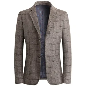 New Fashion Men’s Casual Suits & BlazerSlim Fit Leisure Blazer Business Coat for Adults