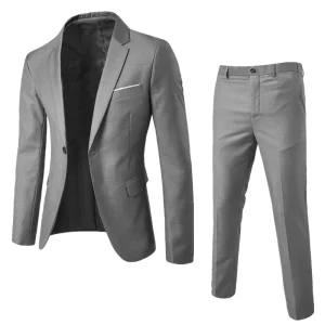 New Fashion Men’s Suit Casual Suit Two piece Wedding Dinner Men’s Suit