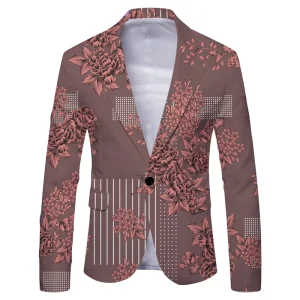 New Fashion Spring and Autumn Casual Men Blazer Male Slim Single Breasted Suit Men’s Jacket Blazer Suit Costumes Hommes