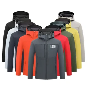New Fashion Waterproof Winter Bomber Windbreaker Outdoor Work Sports Windproof Stretch Men Utility Softshell Jacket