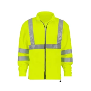 New High Quality Reflective Safety Jacket Sweatshirt High Visibility Mesh Fleece Polyester Rip Stop Men’s Work Jacket