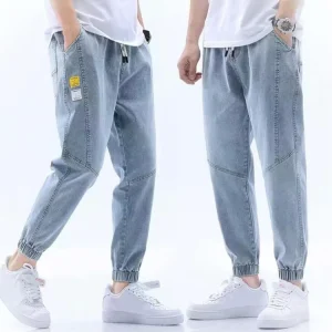 New Loose Male Trousers Simple Design High Quality Cozy All-match Students Daily Casual Straight Denim Pants