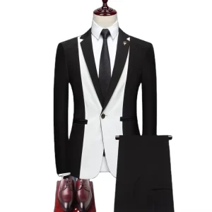 New Mens Costume Classic Men’s Suits 2 Pieces Slim Fit Blazer Suits for Men