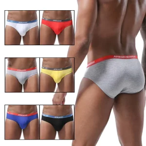 New Men’s Modal Underwear Youth Sexy Comfortable Solid Color Breathable Loose Fit Sports Briefs XL Size Seamless Custom Logo