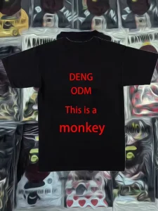 New Style Fashion Designer T Shirt Men Trendy Loose Printed Casual Sports T Shirt