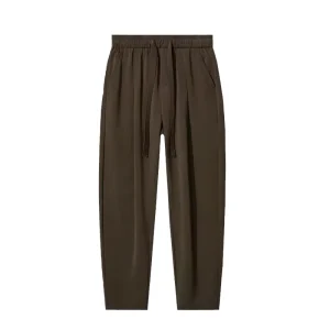 New Summer Men’s Simple Drape Casual Trousers Straight Leg Tapered Loose Versatile Trendy Solid Color Mid Waist