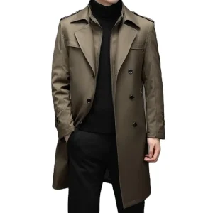 New lb Men’s Elegant Slim Fitting Black Casual Suit Jacket for Autumn Winter Single Breathable Waterproof Plus Size