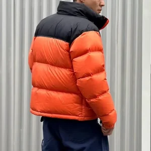 North Classic Canada Men’s Casual Winter Oversized Hooded Puffer Down Coat with Plus Size Padded Streetwear Face