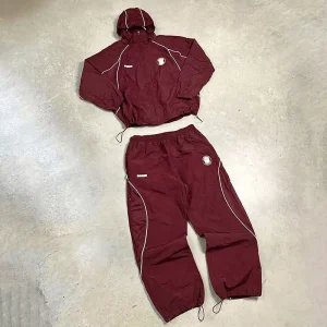 Nylon Tracksuit Men Windbreaker Jacket Jogger Set OEM Factory Supplier Blank Sportswear Clothing Custom Manufacturer