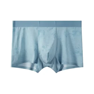 ODM Ultra-Thin Ice Silk Men’s Underwear Breathable Camo Boxer Briefs Cool Sensation Silky Bulge Pouch Mid-Rise Nylon Men Panties